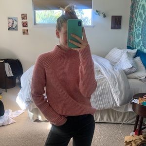 peach wool sweater from madewell